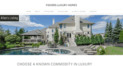 Desktop Screenshot of fishersluxuryhomes.com
